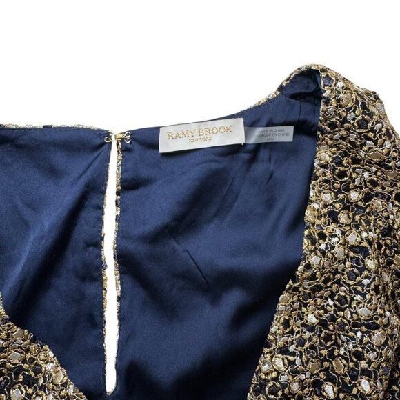 Ramy Brook Women's Virginia Mesh Sleeveless Twist-Front Blouse Top Size M $385 - Picture 9 of 10